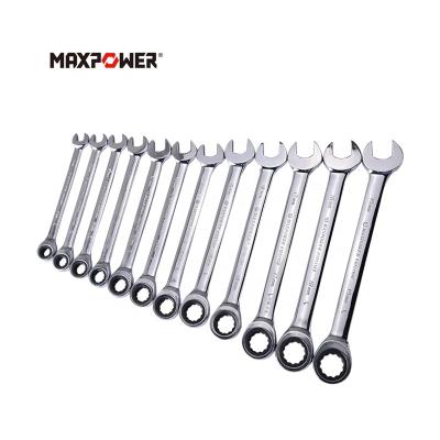 중국 Repairing Maxpower CRV Wrench Sets High Quality Ratchet Combination Ratchet Wrench 판매용