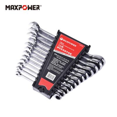 Κίνα Mending Open End Metric 12 Point Reversible Flex Ratcheting Combination Adjustable Wrench Locking Set προς πώληση