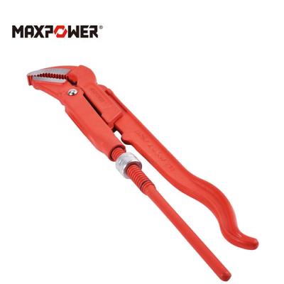 중국 Forge Steel Household Tools Industrial Grade 45 Degree Angled CRV Model Swedish Pipe Wrench 판매용