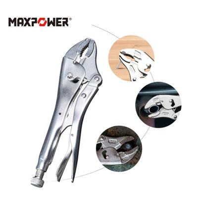 Chine MAXPOWER 2 Position Steel Vise Grip Adjustable Wide Opening Jaw Nose Curved Locking Pliers à vendre