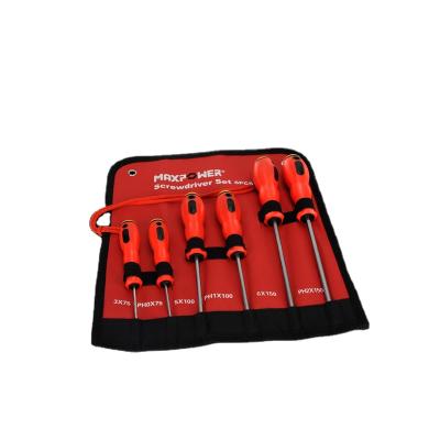 China Plastic High End 6pcs Screwdriver Tool Set Maxpower Screwdriver Tool Kit Wallet Packing Screwdriver for sale