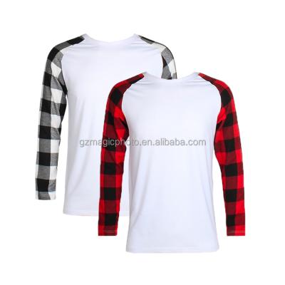 China Buffalo White Shirts Sublimation Feeling Pajamas Long Sleeve Single Raglan Cotton Polyester QUICK DRY Raglan for sale