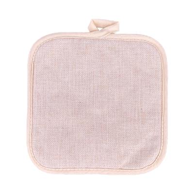 China Wholesale Sublimation Optional Empty Cotton Factory Kitchen Canvas Pot Holder for sale