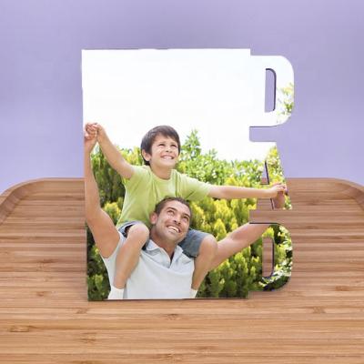 China High Quality Eco-Friendly Wholesale DAD Father's Day Sublimation MDF Wooden Photo Frame for sale