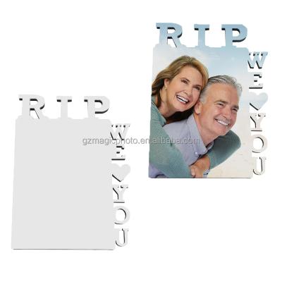 China Wholesale RIP MDF Wooden Photo Frame Eco - Friendly Sublimation for sale