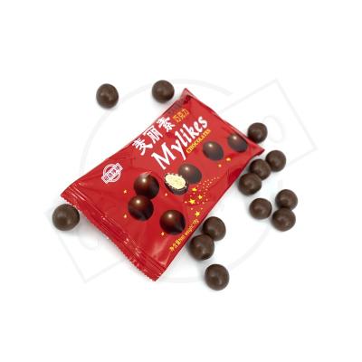 China Best Selling Delicious Chocolate in China Origin Soft Mini Chocolates Ball Bag High Quality Chocolate Covered Biscuit BALL for sale