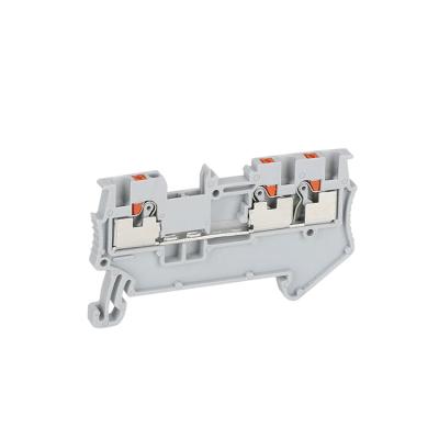 China Wire Connecting PT 1.5/S-TWIN-PE 3 Conductor Spring Cage Push Into Terminal Block Twin Grounding Modular Connector for sale