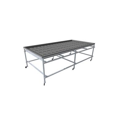 China Easy Installed Customized Vegetable Green Flower Plant Growing Rolling Benches For Grow Seedlings for sale