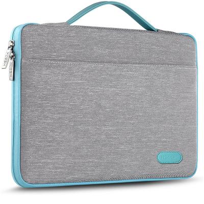 China Waterproof Material Laptop Sleeve 15 15.6 16 Inch Case 2021 Fashion Briefcase Simple Casual Polyester Waterproof Unisex Laptop Bag for sale