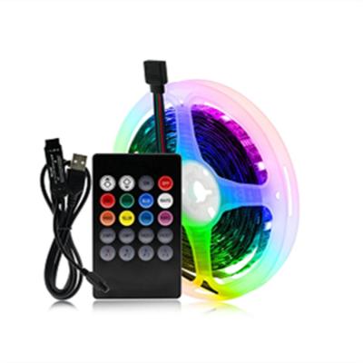 China Hot Sale Aluminum IR Remote 8W 5V 3M Customized Multi-Color Usb RGB Factory Price Decoration Atmosphere Lighting Led Smart Lights Strips For Outdoor Decoration for sale