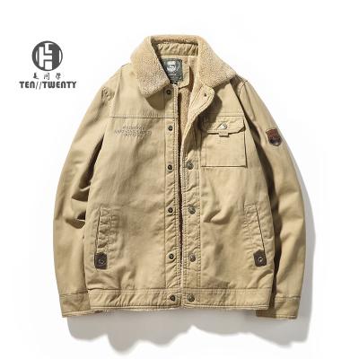 China OEM Viable Custom Made Male Winter Logo Streetwear Plus Size Cotton Jean Coat Men Denim Jacket Outdoors For Man for sale