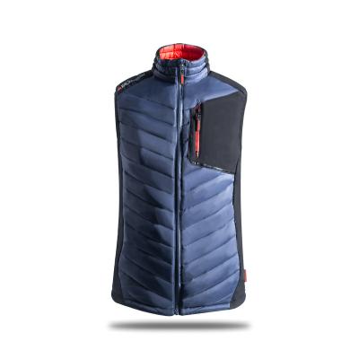 China OEM Waterproof Logo Men Outdoor Puffer Padded Custom Quilted Coat Vest Jacket Winter Mens Sleeveless Vest for sale