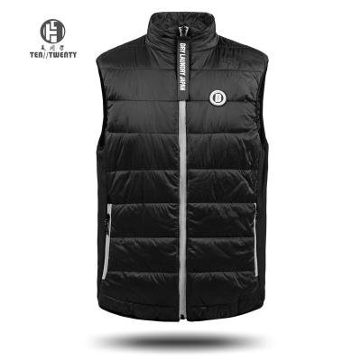 China Low MOQ Winter QUICK DRY Polyester Reflective Vest Plus Size Reversible Custom Lightweight Vest Men's Sleeveless Vest for sale