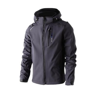 China QUICK DRY Hooded Polyester Soft Slim Fit Men's Shell Jacket For Fall for sale