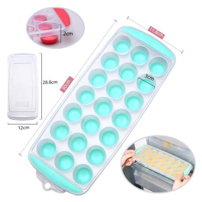 China BPA Free Viable Best Ice Molds For Freezer Baby Food Water Cocktail 24cubes 10cubes 2 Ice Pack Cube Tray Mold for sale