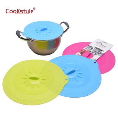 China Sustainably reusable seal covers for bowls, pots, cups. Food safe. Natural Grip, Interlocking Handles Silicone Jar Lids for sale