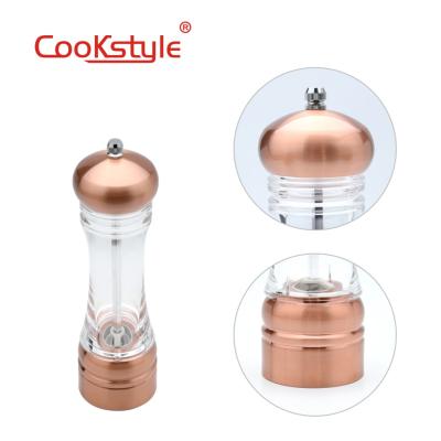 China Viable Hot Sale Pepper Grinder, Wholesale Manual Glass Bottle Mill Spice Salt Pepper Grinder for sale