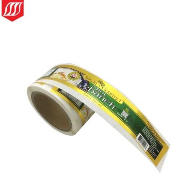 China Food& Beverage Label& Custom Stock Food Label Sticker Factory Price Best Stock Food Bottle Bottle Paper Label Roll for sale