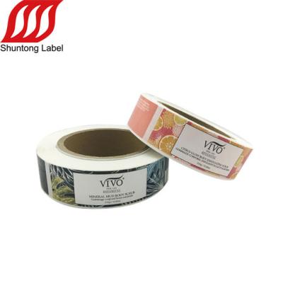 China Beautiful Color Waterproof Candles Jars Sticker Labels Private Cosmetic Wax Seal Sticker for sale