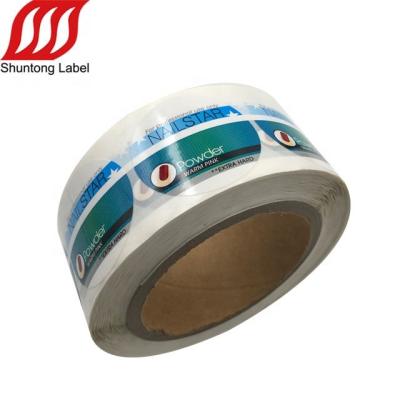 China Waterproof Round Printing Logo Adhesive Vinyl Label Sticker For Nail Polish Vial Bottle for sale