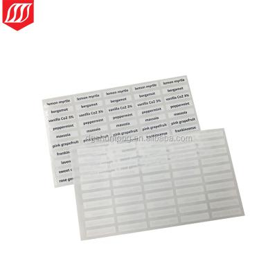 China Waterproof custom small logo label lipstick tube vinyl label sticker self adhesive sheet for sale