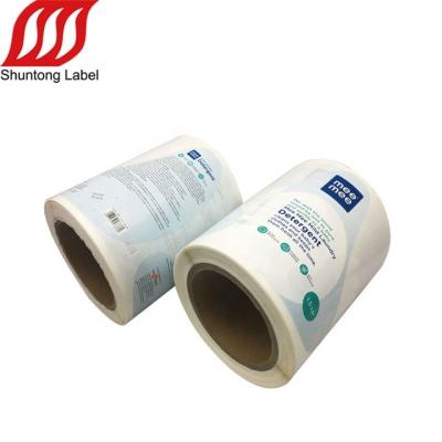 China Factory Price Household Products Waterproof Sticker Label For Dish Wash Bottle for sale