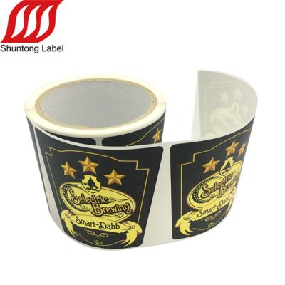 China Waterproof Personalized Transfer Die Cut Custom Brand Logo Label Matte Black Sticker Printing for sale