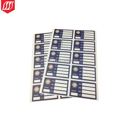 China Custom Programmable Die Cut Waterproof Full Color Programmable PVC Sticker Label In A4 Sheet Package for sale