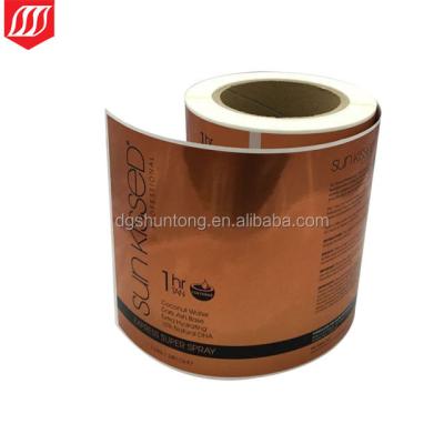 China bopp waterproof luminous label, custom metallic adhesive label stickers for sale