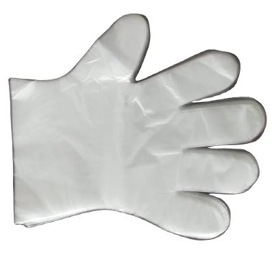 China Clearning Degradable Cleaning Transparent PE Embossed Plastic Gloves for sale