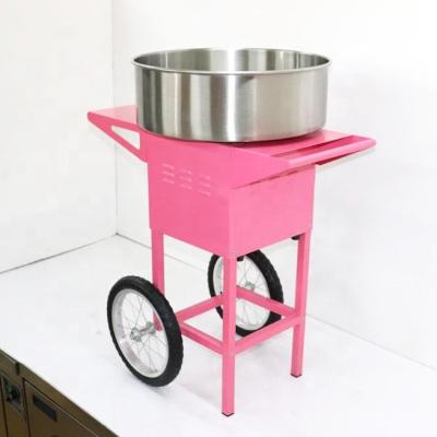 China Snack Factory Good Quality Automatic Free Standing Electric Sugar Cart Commercial Cotton Candy Floss Machine for sale