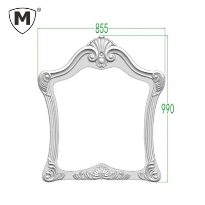 China 52# Moern Waterproof Simple Wall ABS Frame Decorative Mirror 3 Frame For Home / Hotel Decorative for sale