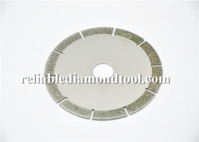 China Silver Electroplated 125mm Diamond Cutting Disc For Stone / Marble / Granite for sale