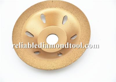 China 5 Inch Brazed Dry Diamond Cup Wheels Grinding Concrete With Water Dot Pattern for sale