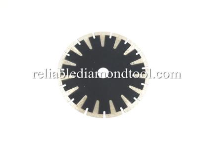 China Hot Pressed Black Segmented Diamond Blade 10 Inch Sintered With Protective Teeth for sale