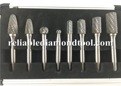 China Radius 0.5 Tungsten Carbide Burrs Coated TiAlN Micrograin Solid Carbide Router Bits for sale