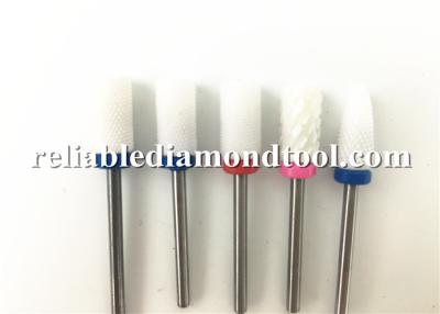 China White Zirconia Ceramic High Speed Dental Drill , Ball Bullet Barrel Tapered Drill Bits for sale