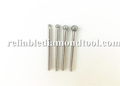 China Ball Wet Electroplated Diamond Mounted Points Dimaond Nail Bit Low RPM For Glass Jewelry Carbide for sale