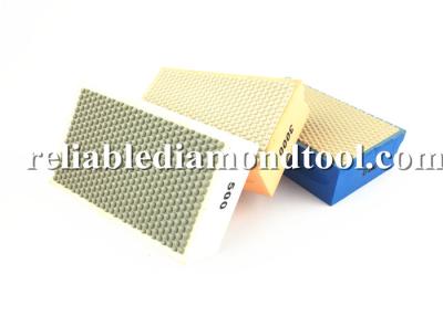 China 90×55 mm Sponge Polishing Pad / Diamond Hand Polishing Pads For Concrete for sale