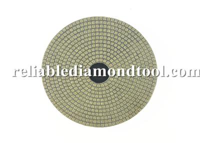 China Electroplated Flexible Round Diamond Wet Polishing Pads 100mm Diameter for sale