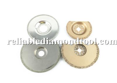 China Half Round Diamond Oscillating Multifunction Power Tool Blades For Clean Tile Gap for sale