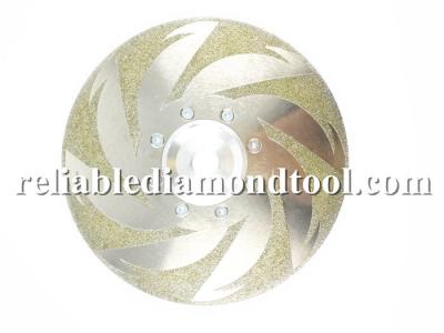 China Special Customized Electroplated Diamond Cutting Blades Diamond Grit 40 / 45 M14 Flage for sale