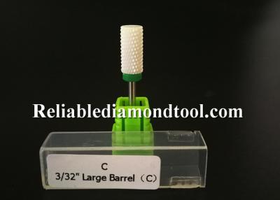 China Tipo grueso brocas de cerámica del clavo del barril grande superior liso del color verde con el paquete plástico del tubo en venta