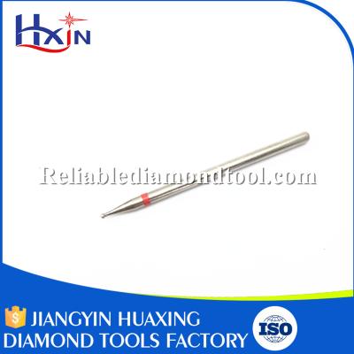 China 1.5mm Silver Tungsten Carbide Burrs Diamond Nail Bit Overall Length 45mm for sale