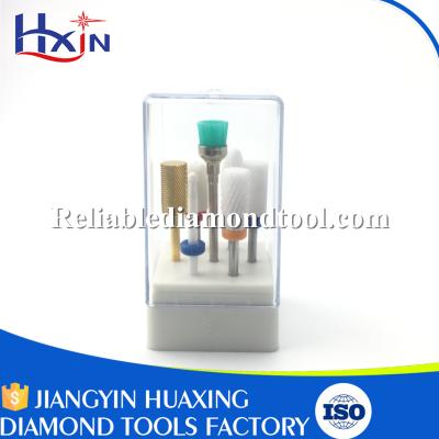 China oficina de cerámica del carburo de tungsteno de la broca del clavo del equipo de herramienta del clavo 7pcs/set con largura total del diámetro de caña de 2.35m m 40m m en venta