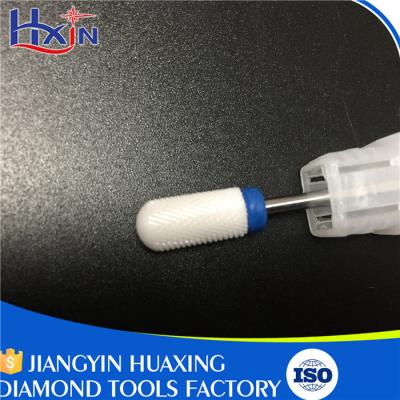 China High-end Models Medium Barrel Ball Total Length 40MM White Ceramic Burr for Nail Shank Head 2.35mm for sale