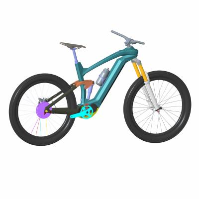 China Electric mountain bikes all mountain bike carbon frame travel 150mm with SHI-MANO EP8 and Darfon 620WH battery all mountain carbon ebike for sale