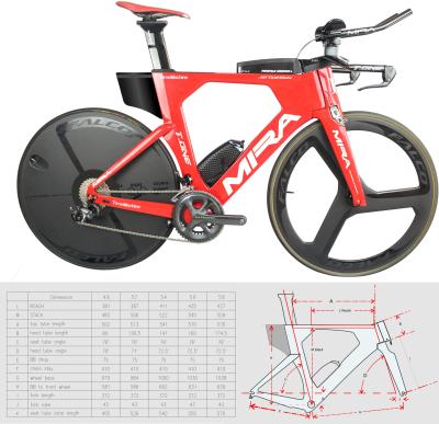 China New Time Trial Bikes Miracle Bike Design Carbon TT Bike Frame,Fiber Time Full Carbon T700 Bicycle Trial Frame,Hot Sale Triathlon Bike Frame TT012 for sale