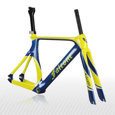 China Track Bikes Ready To Board Full Carbon Track Bike Frame 54CM High Quality Track Bicycle Frame T700 for sale