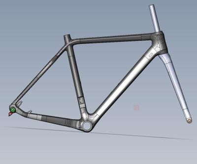 China Latest Design Cyclocross 2021 New Gravel Bikes Carbon Frame 700*38C CX Carbon Cyclocross Frame Bicycle Carbon Frame for sale